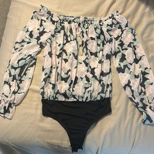 Lulus floral bodysuit